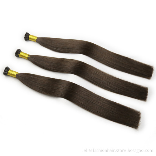 I Tip Hair Wholesale Raw Indian Kinky Curly Itip Keratin Bonds Flat U Remy Human Hair Extensions Micro Links Microlink